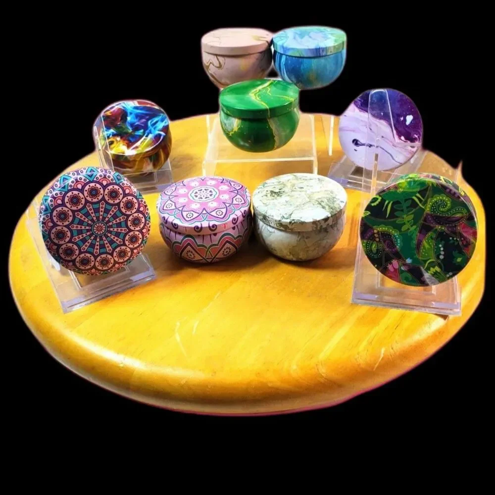 Assorted Soy Wax Candle Tins 2.5oz Decorative Scented Candle Set Gifts & Favors